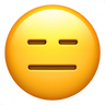 Emoji de cara sem expressão